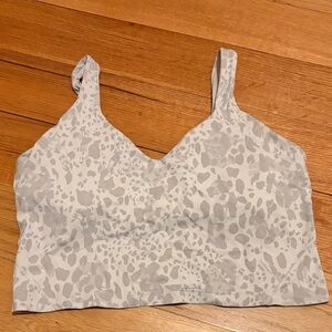 lululemon athletica Gray Patterned Sports Bra